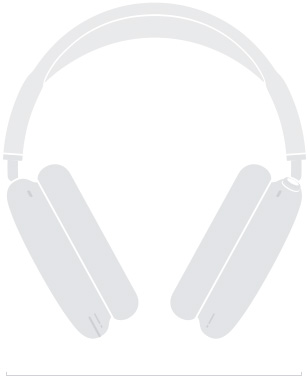 AirPods Max 的正面插圖，展示寬度為 168.6 毫米。