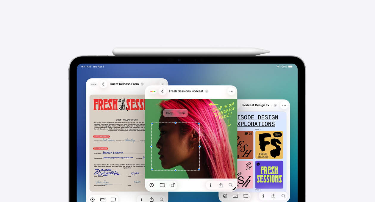 iPad 展示全新的預(yù)覽 app。
